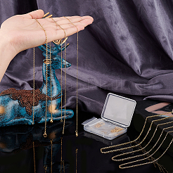 12шт. набор из цепочек из латуни 3-х размеров для женщин&nbsp;NJEW-PH0001-25