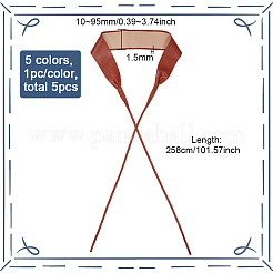 5 ceinture à chaîne en similicuir PU 5 couleurs&nbsp;AJEW-BC0006-53
