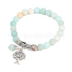 Braccialetti di stirata amazonite naturale&nbsp;BJEW-F262-A09