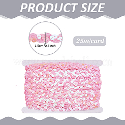 25м полиэстеровая лента с ПВХ-пайетками OCOR-WR0001-73B