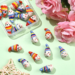 6шт 2 цвета фарфоровые бусины ручной работы&nbsp;PORC-YW0001-68