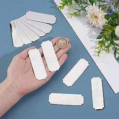 42 tarjeta de visita en blanco de acero inoxidable 201 autoadhesiva&nbsp;AJEW-OC0013-48