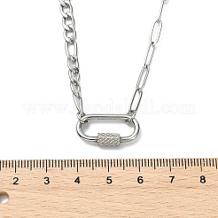 Colliers pour femmes avec pendentif et fermoir ovale en acier inoxydable 304&nbsp;NJEW-JN06169-02