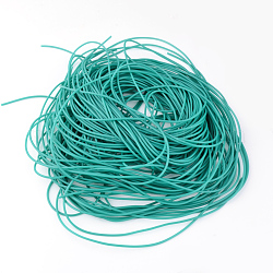 ПВХ трубчатый шнур из синтетического каучука, без отверстия , светло-зеленый, 2 мм, около 1.09 ярда (1 м) на прядь