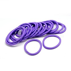 Haarschmuck für Mädchen, Nylonfaden elastische Faser Haargummis, Medium lila, 44 mm