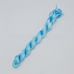 10M Nylon Jewelry Thread, Nylon Cord for Custom Woven Bracelets Making, Deep Sky Blue, 2mm