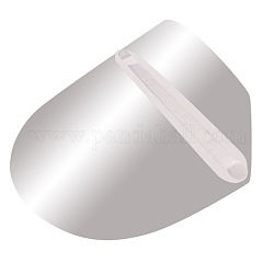 調整可能な安全フェイスシールド  完全保護キャップワイドバイザー  透明な抵抗性の唾を吐くアンチフォグアンチスプラッシュレンズ  透明  29.5x23x0.05cm