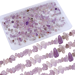 SUNNYCLUE 4 Strands Natural Amethyst Chip Beads Strands, 5~8x5~8mm, Hole: 1mm, about 31.5 inch