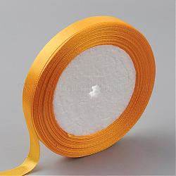 Односторонняя атласная лента, Полиэфирная лента, оранжевые, 2 дюйм (50 мм), о 25yards / рулон (22.86 м / рулон), 100yards / группа (91.44 м / группа), 4 рулоны / группа