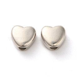 Ccb perline di plastica, cuore, 11x12x7mm, Foro: 3.8 mm