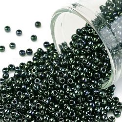 Toho perles de rocaille rondes, Perles de rocaille japonais, (89) mousse métallique, 11/0, 2.2mm, Trou: 0.8mm, environ 1110 pcs/10 g