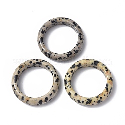 Однотонное кольцо из натуральной далматинской яшмы, украшения из драгоценных камней для женщин, размер США 9 (18.9 мм)