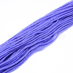 Blended Knitting Yarns, Mauve, 2mm, about 47g/roll, 5rolls/bundle, 10bundles/bag