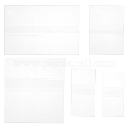 BENECREAT PVC Plastic Heat Shrink Sheets, Clear, 500pcs/set