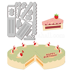 GLOBLELAND 1Set 3D Cake Box Cutting Dies Metal Candy Gift Wedding Box Die Cuts Embossing Stencils Template for Paper Card Making Decoration DIY Scrapbooking Album Craft Decor