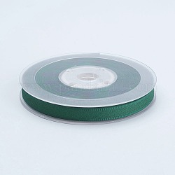 Ruban polyester gros-grain, vert foncé, 3/8 pouce (9 mm), environ 100yards / rouleau (91.44m / rouleau)