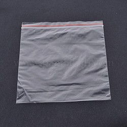 Sacchetti con chiusura a zip in plastica, sacchetti per imballaggio risigillabili, guarnizione superiore, sacchetti sottili autosigillanti, rettangolo, chiaro, 24x16cm, spessore unilaterale: 1.2 mil (0.03 mm), circa 100pcs/scatola