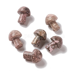 Натуральная картина яшма гуаша камень, инструмент для массажа со скребком гуа ша, для спа расслабляющий медитационный массаж, грибовидный, 20~21x15~15.5 мм