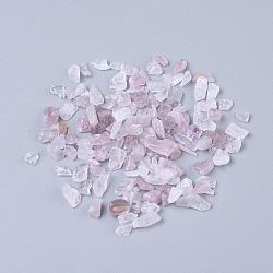 Chip perles en quartz rose naturel, pas de trous / non percés, 2~8x2~4mm, environ 340 pcs/20 g