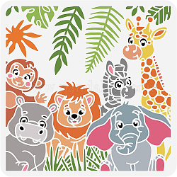 Mascotas ahuecar dibujo pintura plantillas, para el libro de recuerdos de diy, album de fotos, patrón de hoja, 30x30 cm