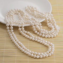 Perline perla naturale Collana, bianco, 62.9 pollice