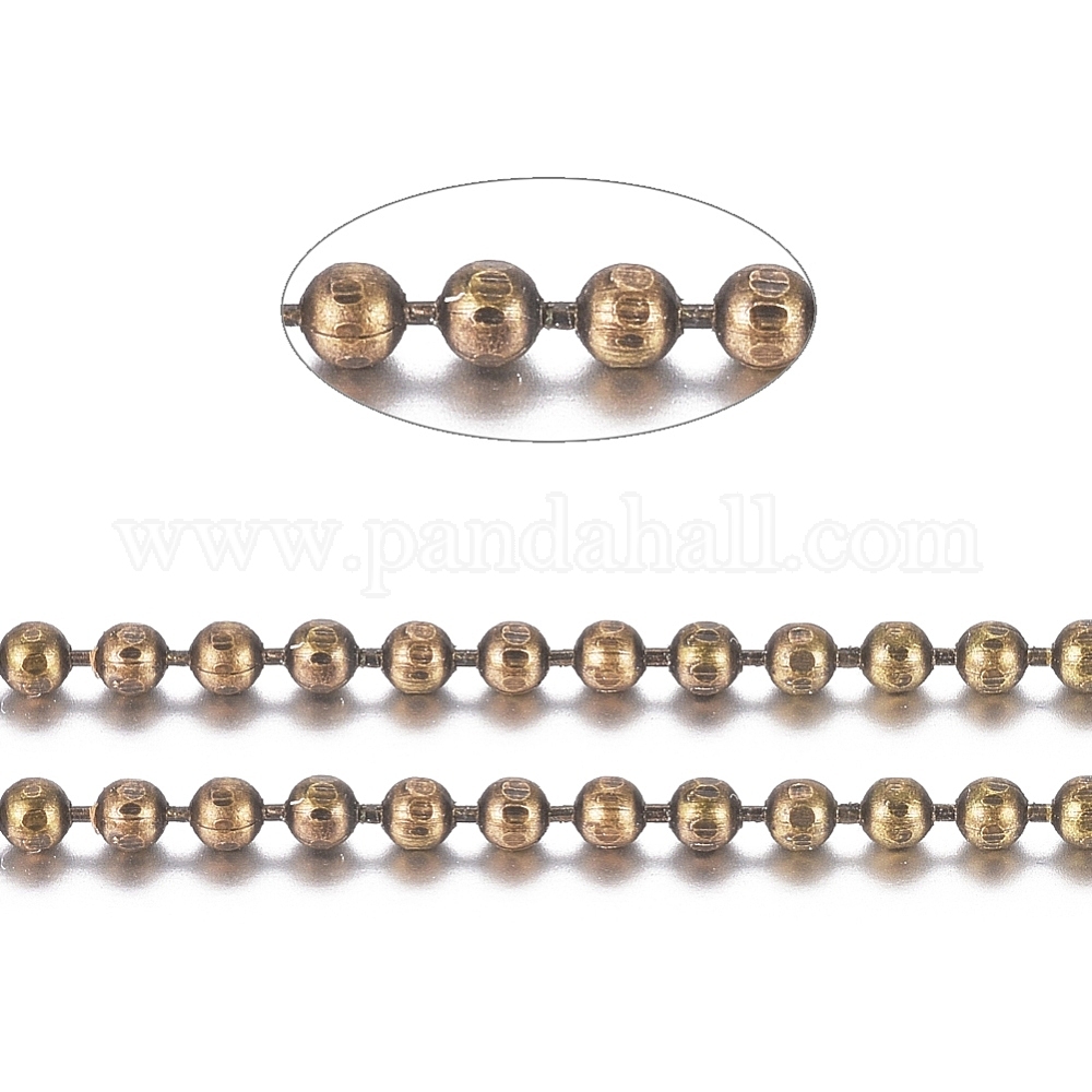 Essentials | Collana Con Catena A Sfere Da 3 Mm Color Argento - Foto 4