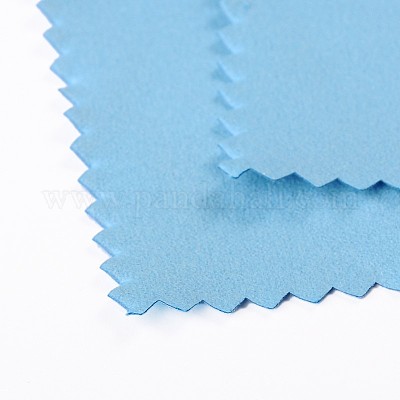 Wholesale Suede Fabric Square Silver Polishing Cloth 