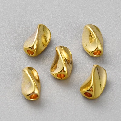 Латунные витые бусы KK-WH0081-77G-1