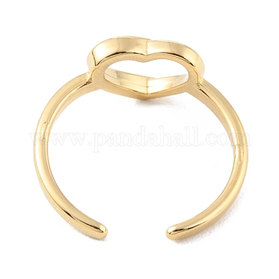 Кольца-манжеты из нержавеющей стали 304 в форме сердца на день святого Валентина X-RJEW-D002-26G-1