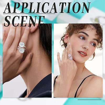 Набор для самостоятельного изготовления пустого куполообразного пальца DIY-SC0021-12-1