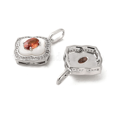 Латунные микро проложить кубического циркония подвески KK-P260-20P-1