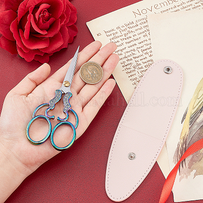 Wholesale SUNNYCLUE 2Pcs 2 Style Stainless Steel Embroidery Scissors 