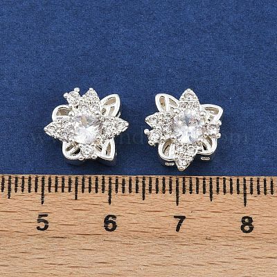 Многожильные звенья из латуни с паве из кубического циркония ZIRC-F145-02S-02-1