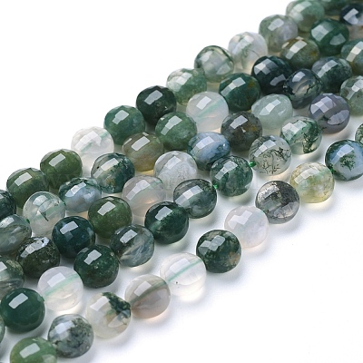 Wholesale Natural Moss Agate Beads Strands 