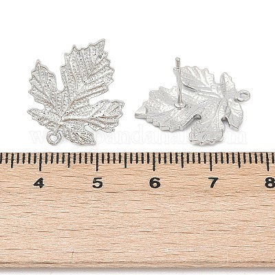 Fornituras de aretes de latón&nbsp;KK-Z099-04P-02-1