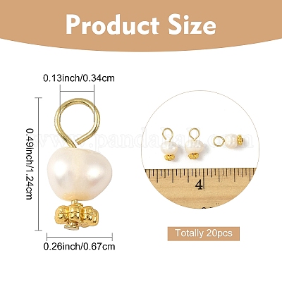 20 шт. подвески-картофелины из натурального культивированного пресноводного жемчуга&nbsp;PALLOY-YW00087-1