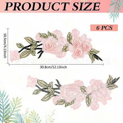 6 шт. полиэстеровые нашивки на одежду&nbsp;DIY-MA0006-88A-1