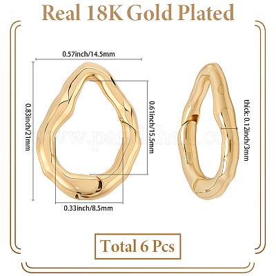 6 fermaglio a molla in ottone&nbsp;FIND-SC0020-67D-1