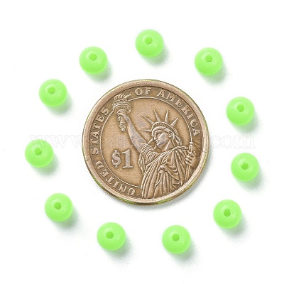 Флуоресцентные акриловые бусины&nbsp;MACR-R517-6mm-02-1