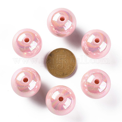 Непрозрачные акриловые бусины X-MACR-S370-D20mm-A01-1