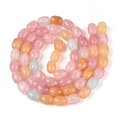 Выпечки нарисованные потрескивание стеклянные бусины пряди&nbsp;DGLA-N019-01A-02-1