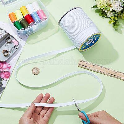 Косой шнур из поликоттона&nbsp;SRIB-WH0011-303A-1