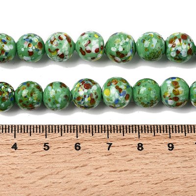 Бусы лэмпворк ручной работы&nbsp;LAMP-H071-01C-09-1