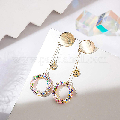 Accessoires de clous d'oreilles en laiton&nbsp;KK-BC0005-29G-1