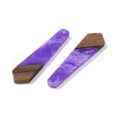 Подвески из смолы и дерева&nbsp;WOOD-F015-05H-1