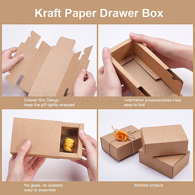 Wholesale Kraft Paper Drawer Box 