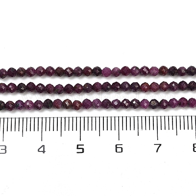 Натуральные рубиновые бисерные пряди&nbsp;G-C181-B06-01-1