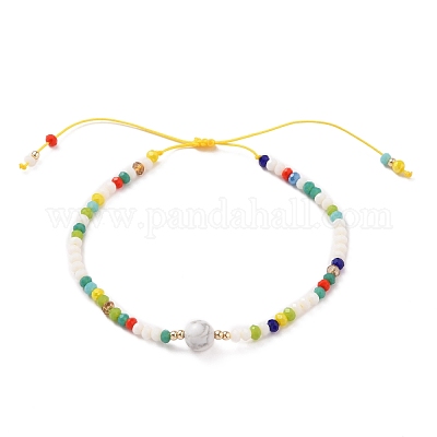 Wholesale Nylon Thread Braided Bead Bracelets 