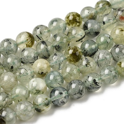 Природные пренит нитей бисера&nbsp;G-G457-8mm-03-1