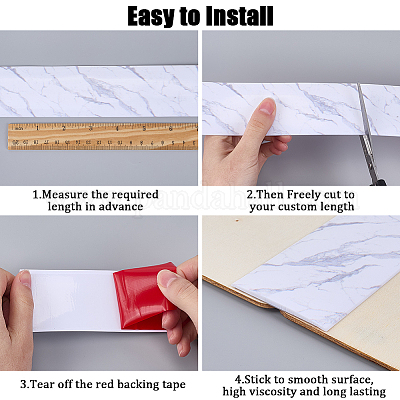 Самоклеящиеся плоские переходные планки для напольных дверей из ПВХ&nbsp;DIY-WH20012-13C-1